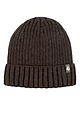 Mens 1 Pack SOCKSHOP Heat Holders Lawson Rib Turnover Hat - Forest Green