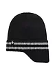 Mens 1 Pack SOCKSHOP Heat Holders Workforce Drop Neck Hat - Black