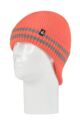 Mens 1 Pack SOCKSHOP Heat Holders Workforce Drop Neck Hat - Bright Orange