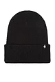Women's 1 Pack SOCKSHOP Heat Holders Vermont Fine Rib Turnover Cuff Hat - Black