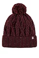 Women's 1 Pack SOCKSHOP Heat Holders Salzburg Cable Knit Hat - Wine