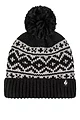 Women's 1 Pack SOCKSHOP Heat Holders Billingen Turn Over Cuff Hat - Black