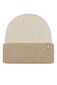 Women's 1 Pack SOCKSHOP Heat Holders Bavaria Two Tone Turn Over Hat - Cream