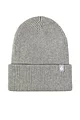 Women's 1 Pack SOCKSHOP Heat Holders Vermont Fine Rib Turnover Cuff Hat - Light Grey