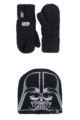 Kids 1 Pack SOCKSHOP Heat Holders Disney Star Wars Darth Vader Hat & Mittens - Black