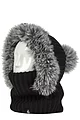 Women's 1 Pack SOCKSHOP Heat Holders Nikita Faux Fur Snood - Black