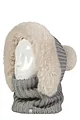 Women's 1 Pack SOCKSHOP Heat Holders Nikita Faux Fur Snood - Light Grey