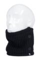 Unisex 1 Pack SOCKSHOP Heat Holders Clyde Button Up Neck Warmer - Black