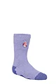 Kids 1 Pair SOCKSHOP Heat Holders Disney The Little Mermaid Slipper Socks - Purple