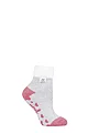 Women's 1 Pair Heat Holders Lounge Feather Top Socks - Light Grey