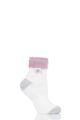 Women's 1 Pair Heat Holders Sleep Feather Top Socks - Cream