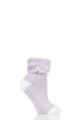 Ladies 1 Pair Heat Holders Sleep Turn Over Cuff Socks - Mauve