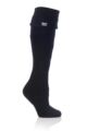 Ladies 1 Pair SOCKSHOP Wellington Boot Heat Holders Thermal Socks - Black