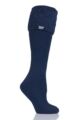 Ladies 1 Pair SOCKSHOP Wellington Boot Heat Holders Thermal Socks - Indigo