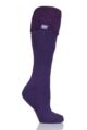 Women's 1 Pair SOCKSHOP Wellington Boot Heat Holders Thermal Socks - Purple