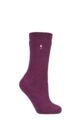 Ladies 1 Pair SOCKSHOP Original Heat Holders 2.3 TOG Thermal Socks - Deep Fuchsia