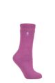 Ladies 1 Pair SOCKSHOP Original Heat Holders 2.3 TOG Thermal Socks - Muted Pink