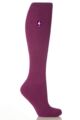 Ladies 1 Pair SockShop Long Heat Holders 2.3 TOG Thermal Socks - Deep Fuchsia