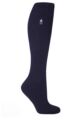 Ladies 1 Pair SockShop Long Heat Holders 2.3 TOG Thermal Socks - Navy