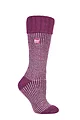 Women's 1 Pair SOCKSHOP Heat Holders 2.3 TOG Thermal Boot Socks - Berry / Lightest Pink