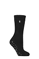 Women's 1 Pair SOCKSHOP Heat Holders 2.3 TOG Plain Thermal Slipper Socks - Black