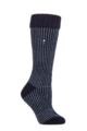 Ladies 1 Pair SOCKSHOP Heat Holders 2.3 TOG Thermal Boot Socks - Navy