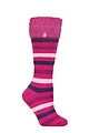 Women's 1 Pair SOCKSHOP Heat Holders 2.3 TOG Hellebore Cosy Cuff Wellington Boot Socks - Fuchsia