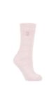 Ladies 1 Pair SOCKSHOP Original Heat Holders 2.3 TOG Thermal Socks - Dusted Pink