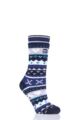 Ladies 1 Pair Heat Holders Soul Warming Socks - Navy