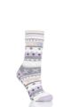 Ladies 1 Pair Heat Holders Soul Warming Socks - Lilac