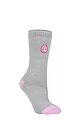 Women's 1 Pair SOCKSHOP Heat Holders Care Bear Slipper Socks - Light Grey