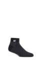 Mens 1 Pair SOCKSHOP Slipper Heat Holders Thermal Ankle Slipper Socks - Charcoal