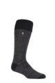 Mens 1 Pair SOCKSHOP Heat Holders 2.3 TOG Thermal Boot Socks - Black