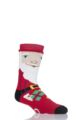 SOCKSHOP Heat Holders 1 Pair 3.1 TOG Double Layered Christmas Slipper Socks - Santa