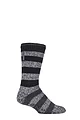 Mens 1 Pair Heat Holders Oakley Lounge Socks - Black Stripe