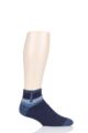 Mens 1 Pair Heat Holders Aubin Sleep Socks - Navy Stripe