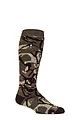 Mens 1 Pair SOCKSHOP Heat Holders 2.3 TOG Original Patterned Long Socks - Military Camo