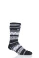 Mens 1 Pair Heat Holders Soul Warming Socks - Black