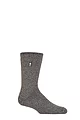 Mens 1 Pair SOCKSHOP Heat Holders 2.9 TOG Merino Wool Socks - Grey Twist