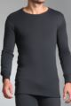Mens SOCKSHOP Heat Holders Long Sleeved Thermal Vest - Charcoal