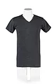 Mens 1 Pack Heat Holders V Neck Short Sleeved Thermal Vest - Charcoal