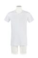 Mens 1 Pack Heat Holders V Neck Short Sleeved Thermal Vest - White