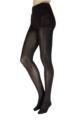 Ladies 1 Pair Charnos Eco 80 Denier Opaque Shaper Tights - Black