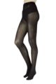 Women's 1 Pair Charnos Extra Fine Cotton Tights - Black