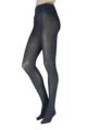 Women's 1 Pair Charnos Extra Fine Cotton Tights - Petrol