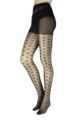 Ladies 1 Pair Charnos Sheer Diamond Tights - Black