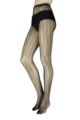 Ladies 1 Pair Charnos Geo Net Tights - Black