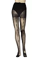 Women's 1 Pair Charnos Sheer Heart Backseam Tights - Black