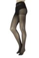Womens 1 Pair Charnos Chevron Tights - Black