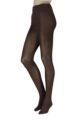 Women's 1 Pair Charnos Plain Wool Tights - Chocolate